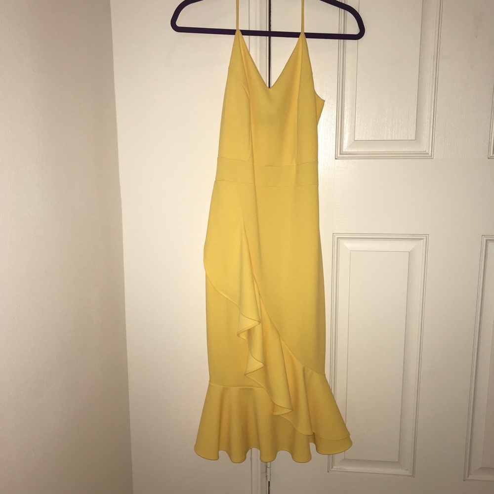Yellow Ruffed Midi